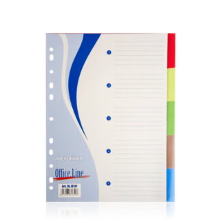 Index-separator color din plastic Off.Line 10 bucati
