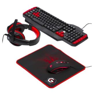 Tastatura + mouse + pad + Headset USB Gembird GGS-UMG4-02