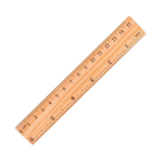 Rigla din lemn 15cm