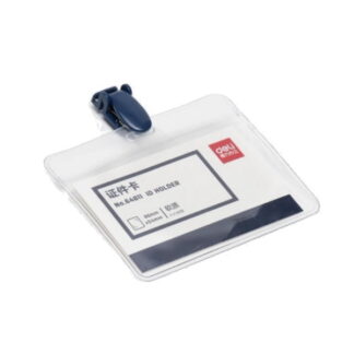 Ecuson orizontal Deli 86*54 transparent slim