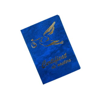 Coperta laminata pentru certificat de nastere baieti