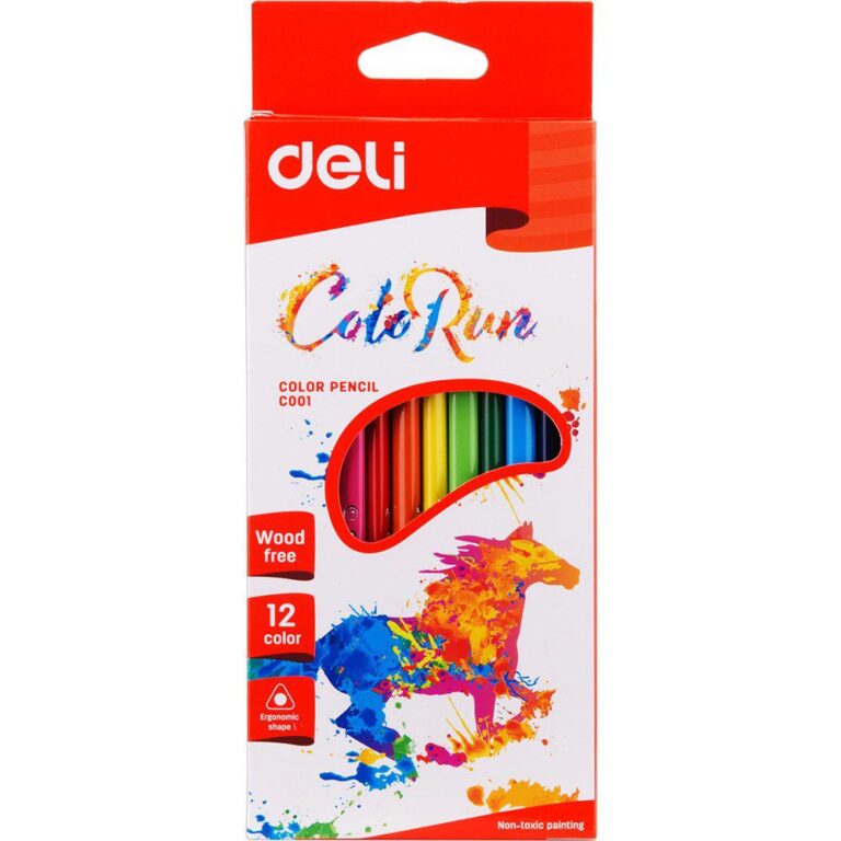 Creioane colorate Deli Run 12buc