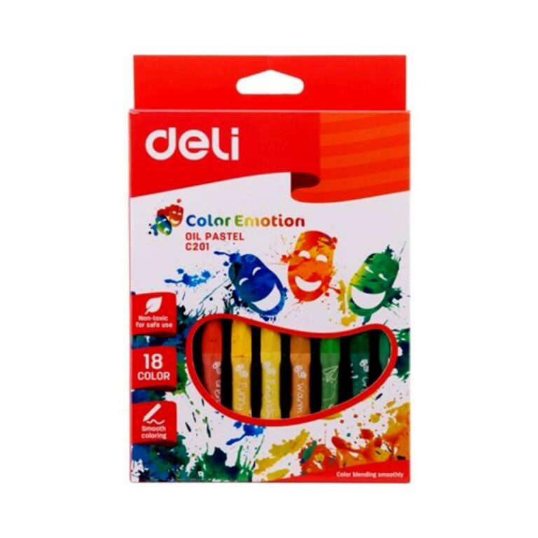 Creioane colorate din ulei Deli 18buc