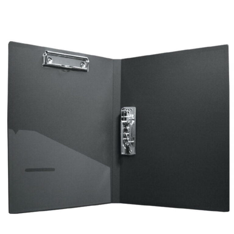 Папка пластиковая с боковым прижимом и клипом