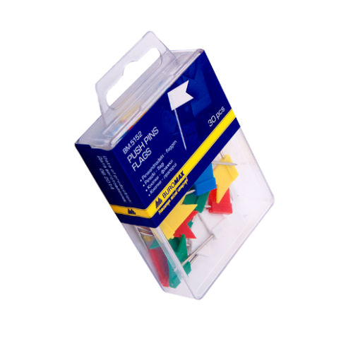 Pioneze-steaguri colore Buromax 30buc