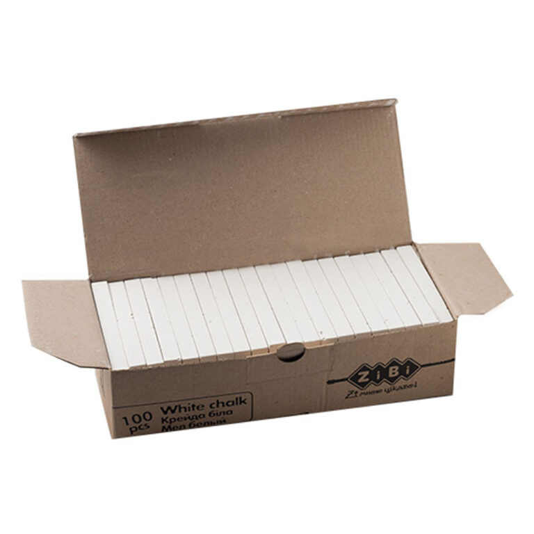 Creta alba patrata ZiBi 100buc