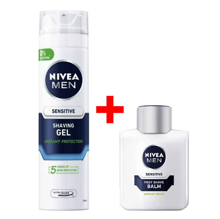 Set Nivea Men gel p/u ras+balsam d/ras