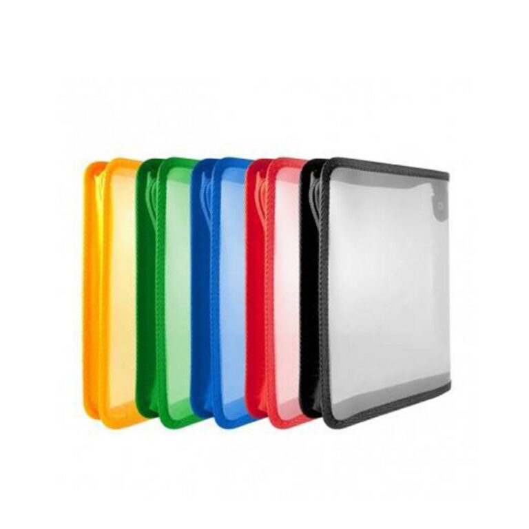 Папка прозрачная на молнии плотная A4