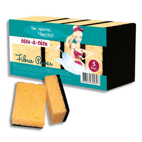 Губка для посуды Tete-a-tete/York/Prima 5шт