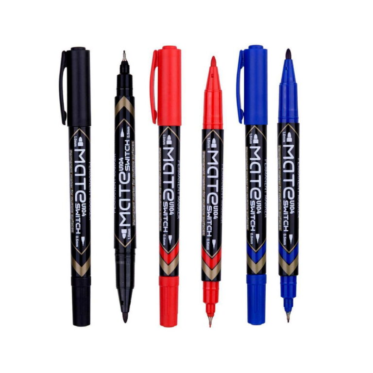 Marker permanent Deli dublu 1.0/1.5mm