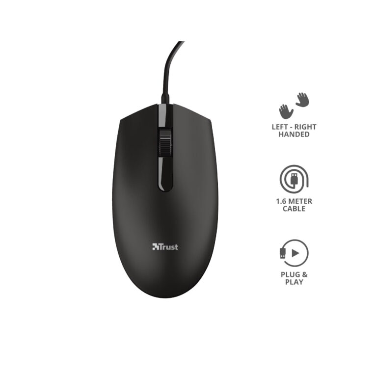 Mouse USB Trust Basi Black