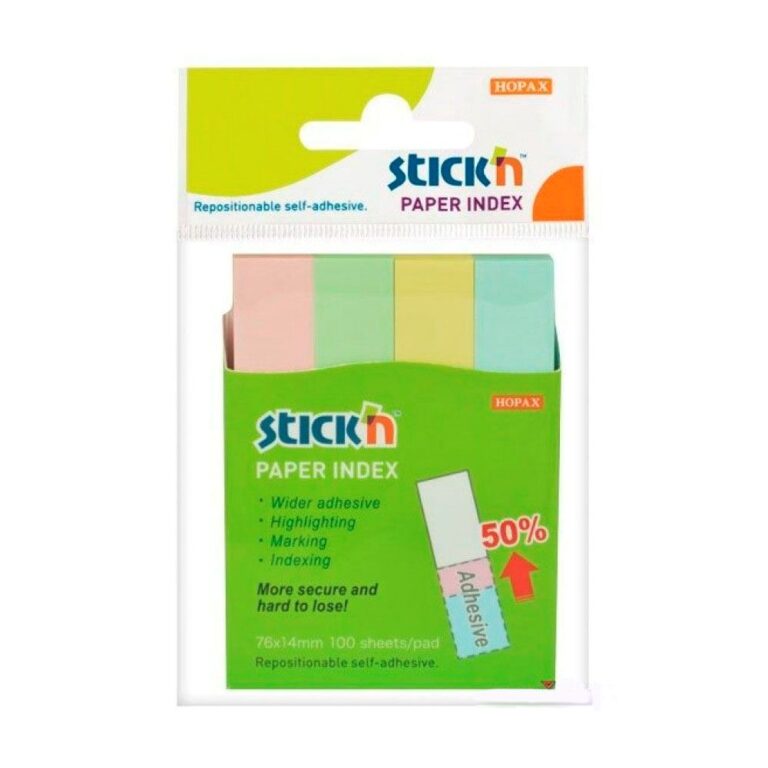 Index-separator din hirtie 50*12mm 4*100buc