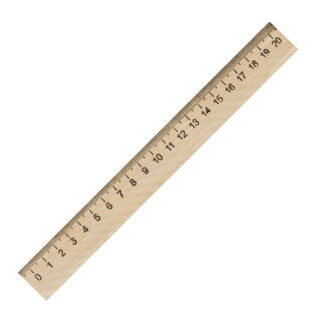 Rigla din lemn 20cm