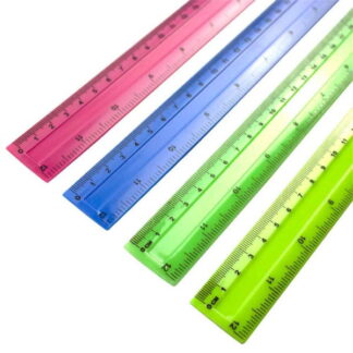 Rigla din plastic colora 30cm