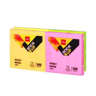 Bloc de notite adezive neon 76*76mm 100f
