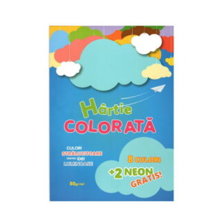 Set hirtie colora 10culori (PM)