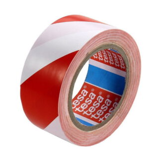 Banda adeziva marcare rosu-alb 48mm*50m
