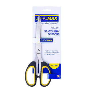 Foarfece Buromax 210mm insertii din cauciuc