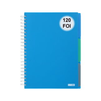 Carte de cancelarie A4 cu coperta laminat matte , spirala 120f