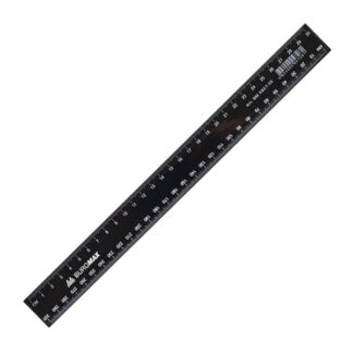Rigla din plastic neagra 30cm