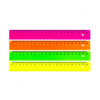 Rigla din plastic colora 20cm